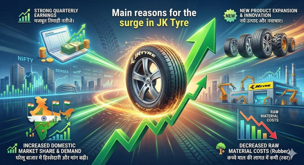 JK Tyre share price target 2026
